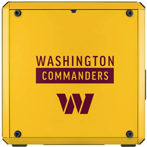 NFL Washington Commanders Yellow Cooler Master MasterBox Q300L Mini Tower Skin