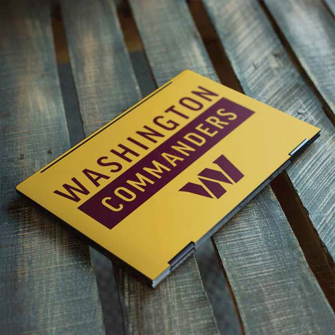 NFL Washington Commanders Yellow HP Envy Skin
