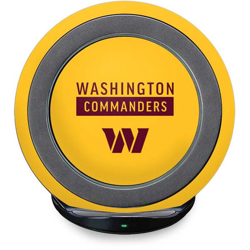 NFL Washington Commanders Yellow Fast Charge Wireless Charging Stand Skin