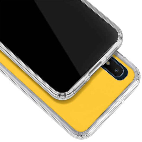 NFL Washington Commanders Yellow Galaxy A10e Clear Case