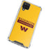 NFL Washington Commanders Yellow Galaxy A12 Clear Case