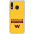 NFL Washington Commanders Yellow Galaxy A20 Clear Case