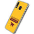 NFL Washington Commanders Yellow Galaxy A20 Clear Case
