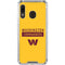 NFL Washington Commanders Yellow Galaxy A30 Clear Case