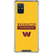 NFL Washington Commanders Yellow Galaxy A71 5G Clear Case