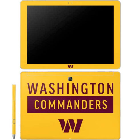NFL Washington Commanders Yellow Galaxy Book 12in Skin