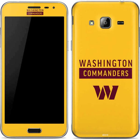 NFL Washington Commanders Yellow Galaxy J3 Skin