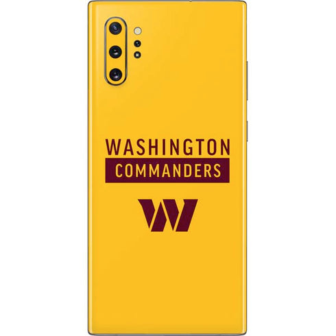 NFL Washington Commanders Yellow Galaxy Note 10 Plus Skin