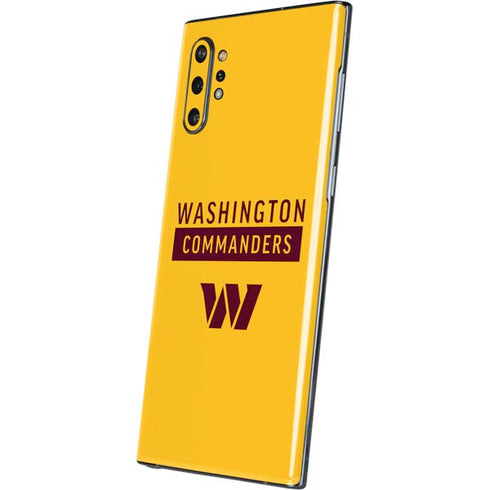 NFL Washington Commanders Yellow Galaxy Note 10 Plus Skin