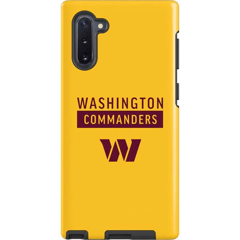 NFL Washington Commanders Yellow Galaxy Note 10 Pro Case