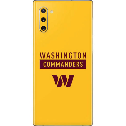 NFL Washington Commanders Yellow Galaxy Note 10 Skin