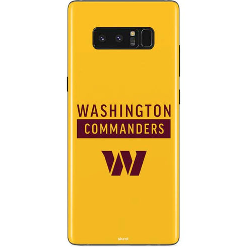 NFL Washington Commanders Yellow Galaxy Note 8 Skin