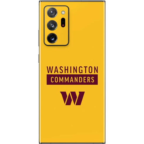 NFL Washington Commanders Yellow Galaxy Note20 Ultra 5G Skin