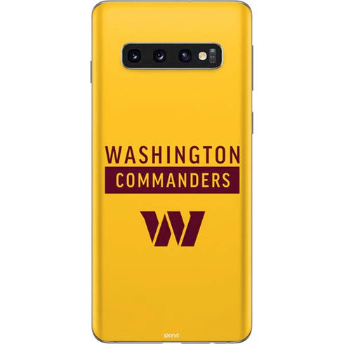 NFL Washington Commanders Yellow Galaxy S10 Skin