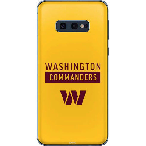 NFL Washington Commanders Yellow Galaxy S10e Skin