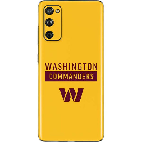 NFL Washington Commanders Yellow Galaxy S20 Fan Edition Skin