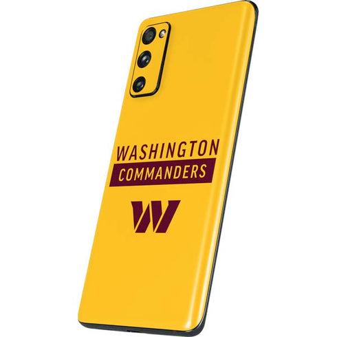 NFL Washington Commanders Yellow Galaxy S20 Fan Edition Skin