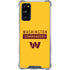 NFL Washington Commanders Yellow Galaxy S20 FE Clear Case