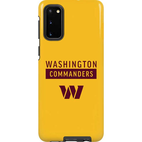 NFL Washington Commanders Yellow Galaxy S20 Pro Case