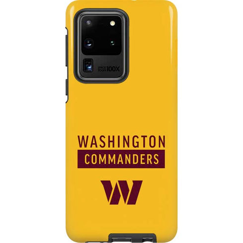 NFL Washington Commanders Yellow Galaxy S20 Ultra 5G Pro Case