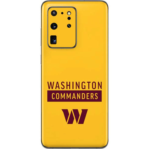 NFL Washington Commanders Yellow Galaxy S20 Ultra 5G Skin