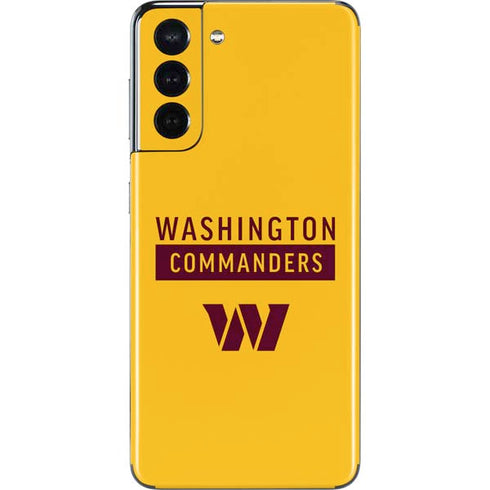 NFL Washington Commanders Yellow Galaxy S21 5G Skin
