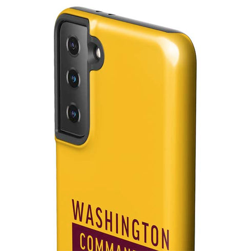 NFL Washington Commanders Yellow Galaxy S21 Plus 5G Pro Case