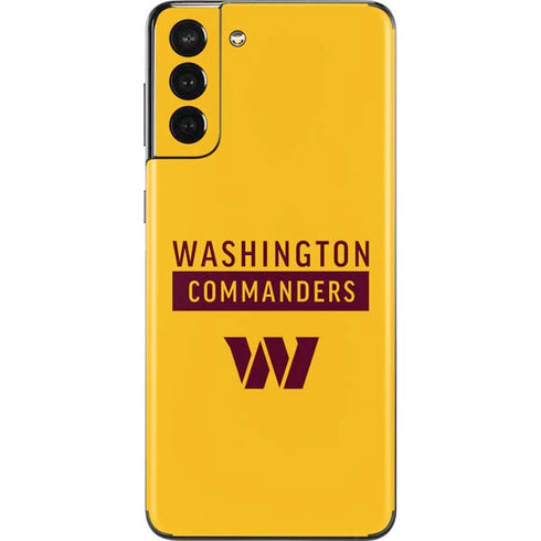 NFL Washington Commanders Yellow Galaxy S21 Plus 5G Skin