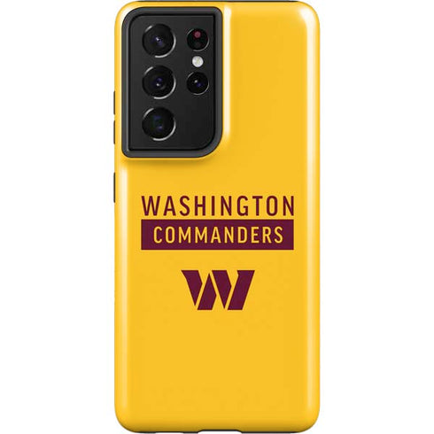 NFL Washington Commanders Yellow Galaxy S21 Ultra 5G Pro Case