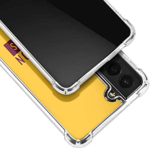 NFL Washington Commanders Yellow Galaxy S22 Clear Case