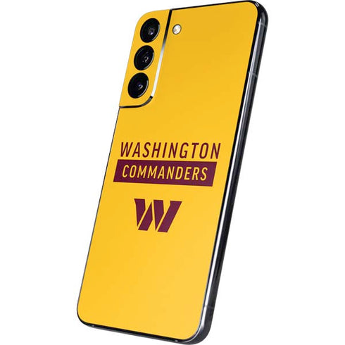 NFL Washington Commanders Yellow Galaxy S22 Plus Skin