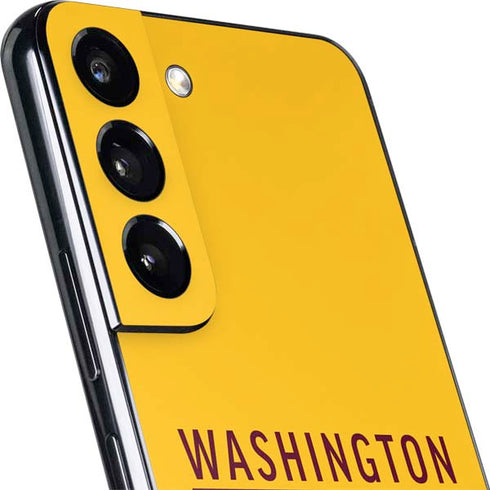 NFL Washington Commanders Yellow Galaxy S22 Plus Skin