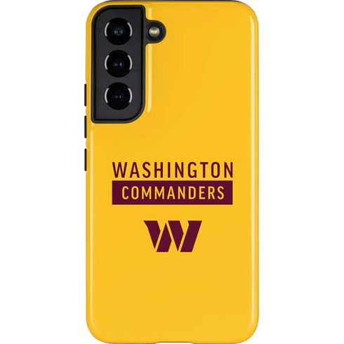 NFL Washington Commanders Yellow Galaxy S22 Pro Case