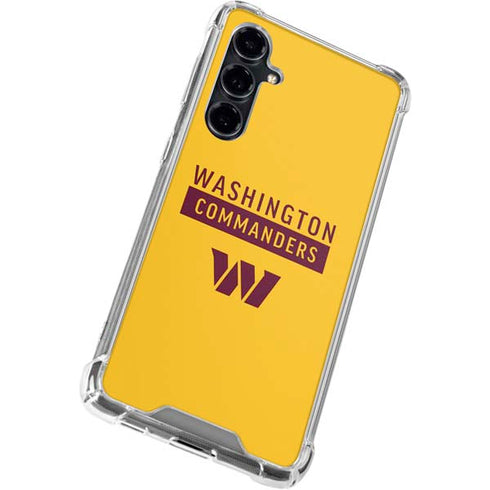 NFL Washington Commanders Yellow Galaxy S23 FE Clear Case