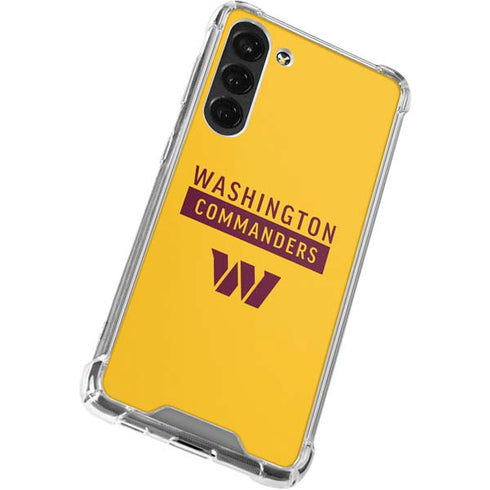 NFL Washington Commanders Yellow Galaxy S23 Plus Clear Case