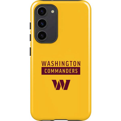 NFL Washington Commanders Yellow Galaxy S23 Plus Pro Case