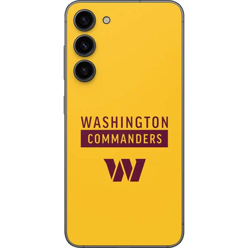 NFL Washington Commanders Yellow Galaxy S23 Plus Skin