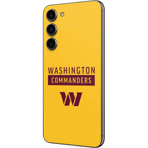 NFL Washington Commanders Yellow Galaxy S23 Plus Skin