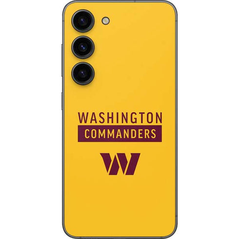 NFL Washington Commanders Yellow Galaxy S23 Skin
