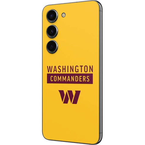 NFL Washington Commanders Yellow Galaxy S23 Skin