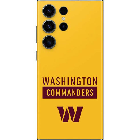 NFL Washington Commanders Yellow Galaxy S23 Ultra Skin