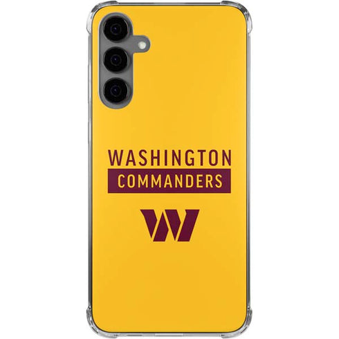 NFL Washington Commanders Yellow Galaxy S24 Plus Clear Case