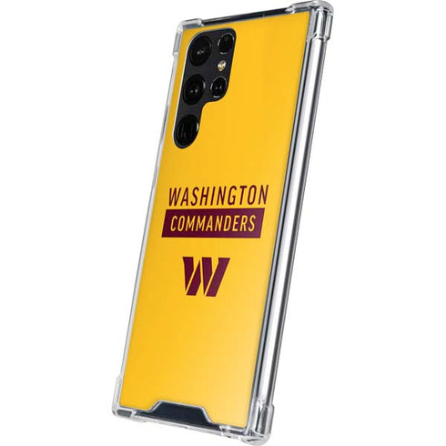 NFL Washington Commanders Yellow Galaxy S24 Ultra Clear Case