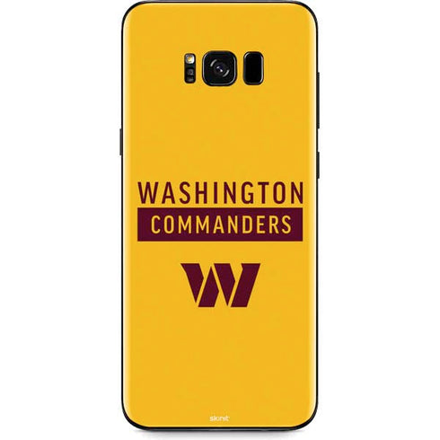 NFL Washington Commanders Yellow Galaxy S8 Skin