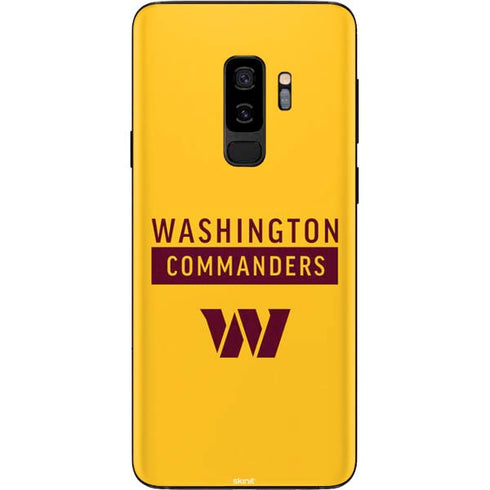 NFL Washington Commanders Yellow Galaxy S9 Plus Skin