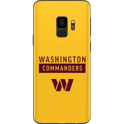 NFL Washington Commanders Yellow Galaxy S9 Skin