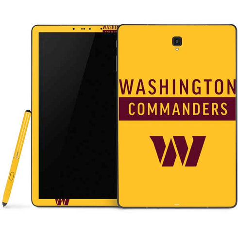 NFL Washington Commanders Yellow Samsung Galaxy Tab Skin