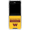 NFL Washington Commanders Yellow Galaxy Z Flip5 5G Clear Case