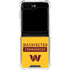 NFL Washington Commanders Yellow Galaxy Z Flip5 5G Clear Case