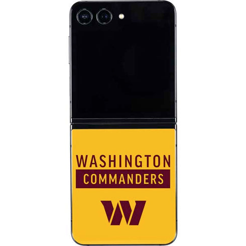 NFL Washington Commanders Yellow Galaxy Z Flip5 5G Skin